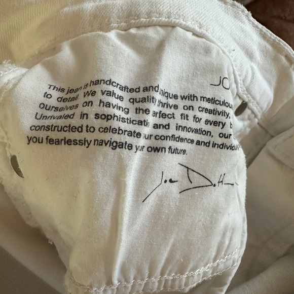 Joe's Jeans White Jean Shorts Frayed Hem - Picture 6 of 6